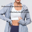 UPF 50+ UV Sun Protection Women's Clothing Zip Up  with Pocket Hoodie Long Sleeve Fishing Running Hiking Jacket Outdoor