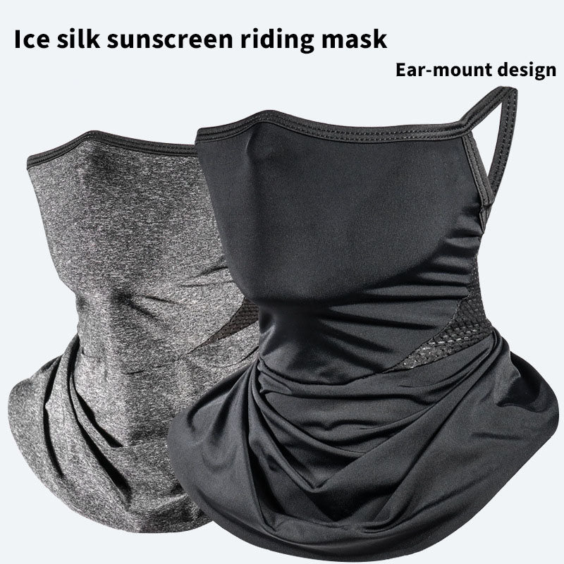 Cycling mask ice silk turban