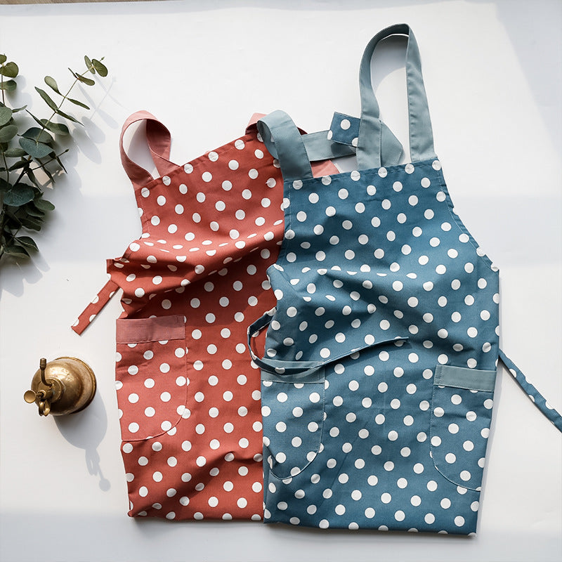 Quick-drying vest polka dot apron