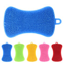 Soap-type heat insulation and decontamination pots and dishes bowl brush Multifunctional plastic scouring pad