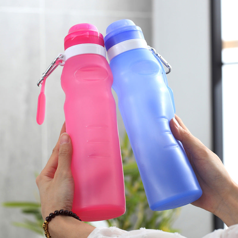 Silicone Folding Water Cup Cycling Mountaineering Sports Bottle