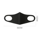 20 Pack Dust Mask Breathable Anti-smog Black Ice Mask Can be Washed for Men and Women