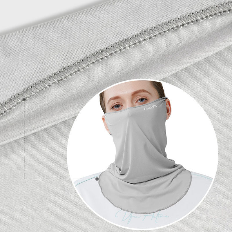Outdoor Cycling Sunscreen Face Shield Women's Neck Shield Sun Protection UV Ice Silk Cold Hanging Ear Mask