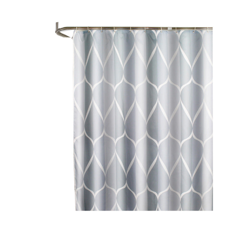 Simple Waterproof Shower Curtain 180*180cm