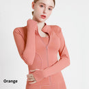 Women's Zip Up Lightweight Workout Athletic Crop Jacket Running Sports Yoga Cropped Top Seamless Fitted