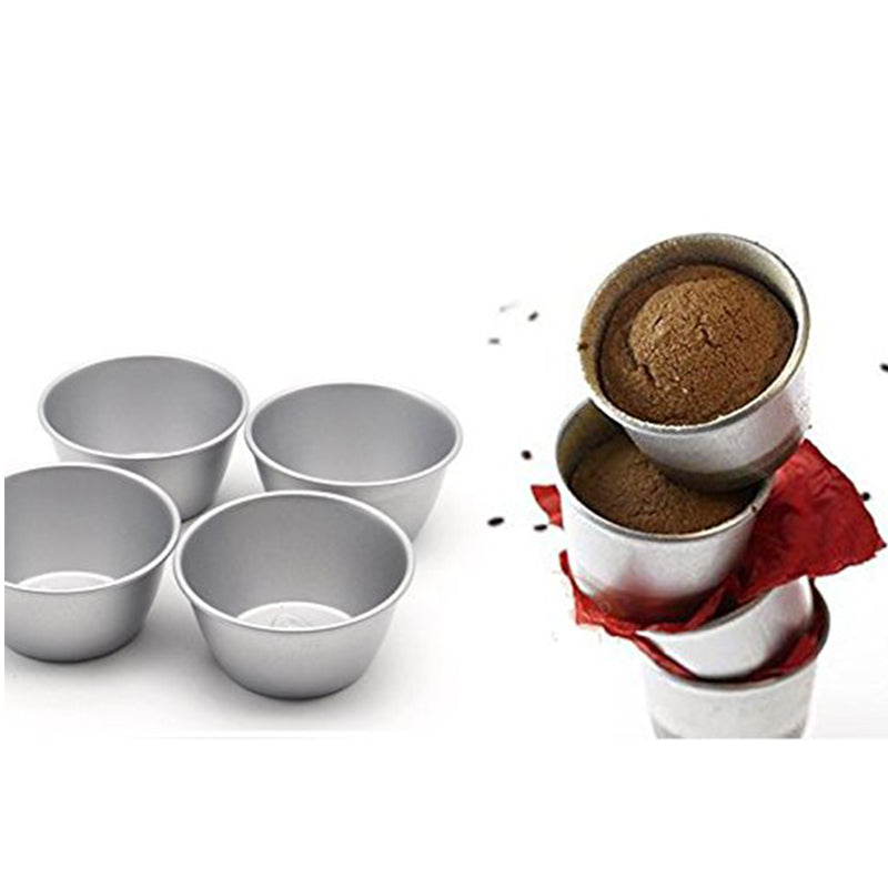 Pack of 8 Individual Molds/ Chocolate Molten Pans/ Pudding Cups
