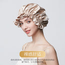 100% Mulberry Silk Sleep Cap – 19 Momme Thick Double-Layer Hair Care Bonnet for Frizz-Free Hair
