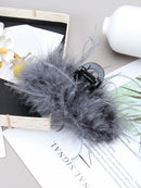 Detail of metal base finish and precise feather attachment points