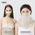 100% Double-Layer Mulberry Silk Sun Protection Face Mask and Hood – Breathable, UV-Blocking, Full Coverage with Eye-Corner and Neck Shield