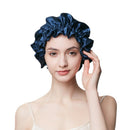 100% Mulberry Silk Sleep Cap – 19 Momme Thick Double-Layer Hair Care Bonnet for Frizz-Free Hair