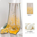 Mulberry Silk Long Scarf – 96%+ Pure Silk Polka Dot & Floral Print Lightweight Shawl for Spring and Summer