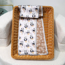 Printed Mulberry Silk Slim Scarf – 16 x 150 cm Long Neck Scarf with Trailing Ribbon for Spring