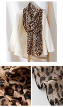 Mulberry Silk Long Scarf with Leopard and Floral Prints – Lightweight Vintage Wrap for Spring