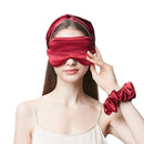 100% Mulberry Silk Sleep Eye Mask – 16 Momme Double-Side Real Silk, Light-Blocking, Gentle on Skin, Custom Logo Embroidery Available