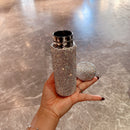 Tumbler viewed from low angle to highlight height and proportions
