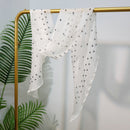 Long Oblique Silk Scarf with Polka Dot Print – 100% Mulberry Silk Lightweight Stole for Neck, Head & Hair, 33 x 160 cm