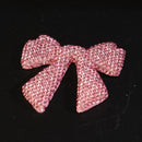 Silver rainbow bow with multi-tonal crystal shimmer effect