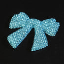 Gray bow accent showing subtle tonal variation and texture