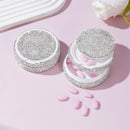 White two-tier snus can storage box with secure snap lid on clean white background