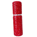 Close-up of transparent body showing liquid level inside Ruby Red 10ml vial