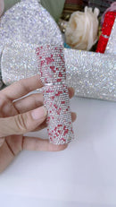 Stacked arrangement of all six color variants: Champagne Gold, Lake Blue, Ruby Red, Pure White, Onyx Black, Blush Pink