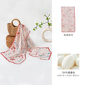 Mulberry Silk Long Scarf – 96%+ Pure Silk Polka Dot & Floral Print Lightweight Shawl for Spring and Summer