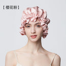 100% Mulberry Silk Sleep Cap – 19 Momme Thick Double-Layer Hair Care Bonnet for Frizz-Free Hair