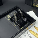 Claw clip placed on minimalist marble surface with soft natural lighting