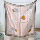 Mulberry Silk Square Scarf – 100% Pure Silk Bandana with Vintage French Print, Spring Accessory for Women