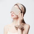 100% Mulberry Silk Sleep Eye Mask – 19 Momme Lightweight Light-Blocking Cover for Rest & Travel