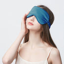 Peacock Blue 22 Momme Eye Mask (approx. 8.7 x 3.9 in) Variant