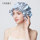 100% Mulberry Silk Sleep Cap – 19 Momme Thick Double-Layer Hair Care Bonnet for Frizz-Free Hair