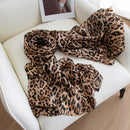 Mulberry Silk Long Scarf with Leopard and Floral Prints – Lightweight Vintage Wrap for Spring
