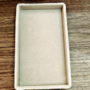 15-compartment tray layout with mixed gold and silver rings and bands