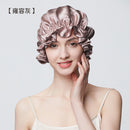 100% Mulberry Silk Sleep Cap – 19 Momme Thick Double-Layer Hair Care Bonnet for Frizz-Free Hair
