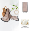 Floral Print Silk Scarf – Lightweight Mulberry Silk Wrap with Botanical Motifs for All Seasons