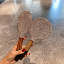 Mirror reflection showing blurred background — demonstrating clarity and distortion-free glass