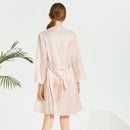 100% Mulberry Silk V-Neck Cami & Robe Sleepwear Set
