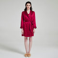 100% Mulberry Silk Camisole & Robe Sleepwear Set, 19 Momme, 2-Piece Loungewear