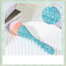 Premium Synthetic Fiber Blush Brush with Long Handle – Multi-Use Makeup Brush for Powder, Highlighter & Contouring