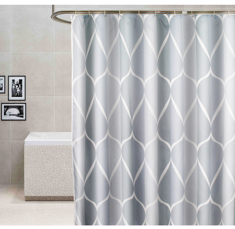 Simple Waterproof Shower Curtain 180*180cm