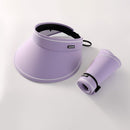 omen's Summer Sun UV Protection Visor Wide Brim Clip Cap Hat