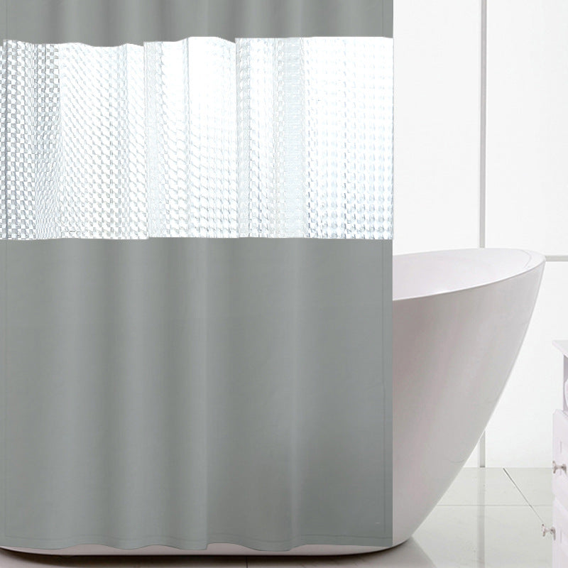 Shower Curtain Waterproof Solid Color Thick Stitching 180*200cm