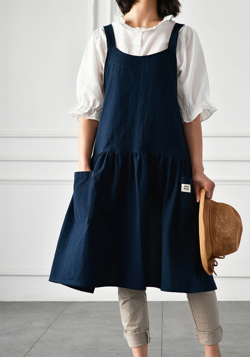 Kitchen Apron Cooking Waist Home Female Fashion Antifouling Vest-style Adult Work Overalls