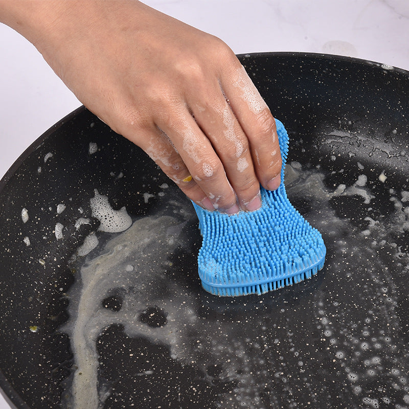 Soap-type heat insulation and decontamination pots and dishes bowl brush Multifunctional plastic scouring pad