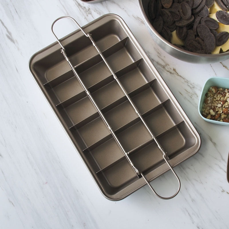 Brownie Pan Non Stick Brownie Pans With Dividers 18 Pre-slice Brownie Baking Tray