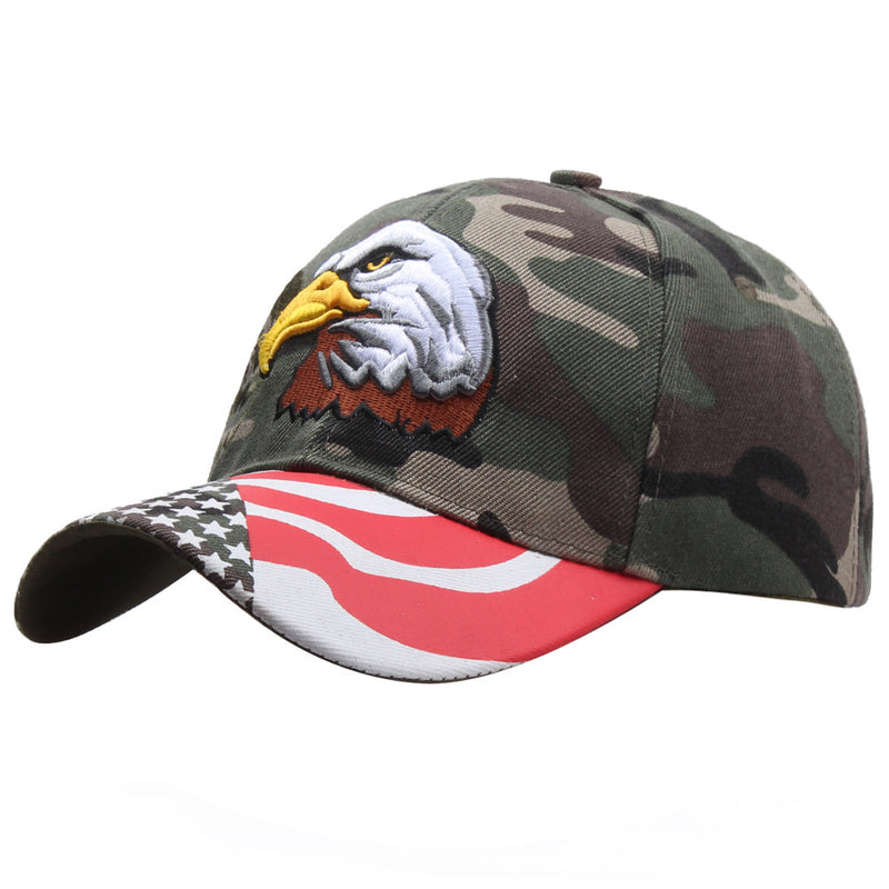 Eagle American Flag USA Pentagram Embroidered Baseball Cap Cap Sun Hat