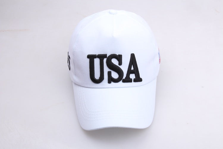 Trump 2024 Keep America Great Cap Adjustable Baseball Hat with USA Flag