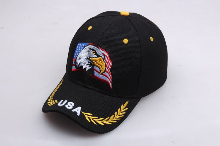 Eagle American Flag USA Pentagram Embroidered Baseball Cap Cap Sun Hat