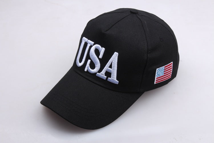 Trump 2024 Keep America Great Cap Adjustable Baseball Hat with USA Flag